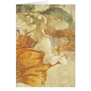 Cartão O aviso, detalhe do arcanjo