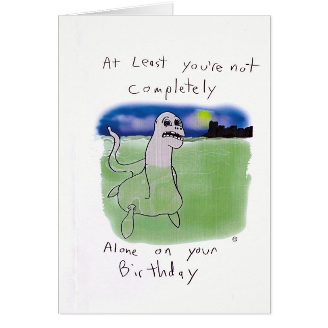 CARTÃO O B-DAY DO NESSIE (Frente)