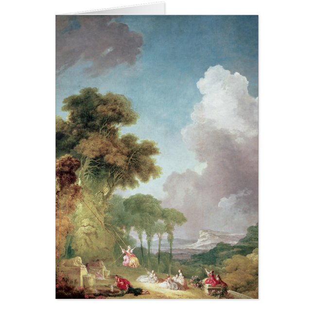 Cartão O balanço, c.1765 (Frente)