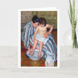 Cartão O Banho da Criança, Mary Cassatt