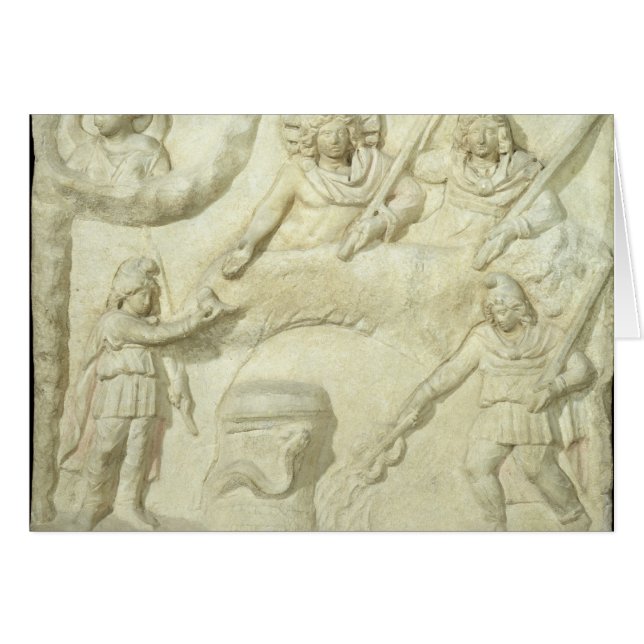 Cartão O banquete de Mithras e do Sun (Frente Horizontal)