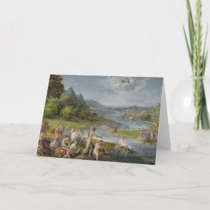 Cartão O baptismo do cristo 2