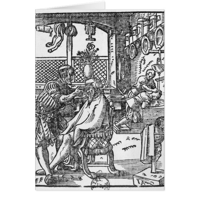 Cartão O barbeiro (Frente)