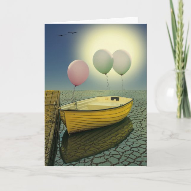 Cartão O Barco Amarelo (Frente)