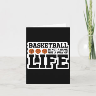 Cartão O Basquete Não É Um Jogo, É Um Modo De Vida