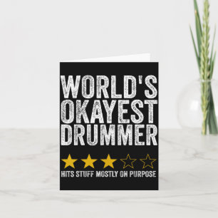 Cartão O Baterista Mais ou Menos do Mundo Acerta as Coisa