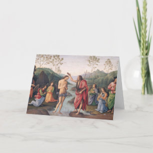 Cartão O batismo do Cristo
