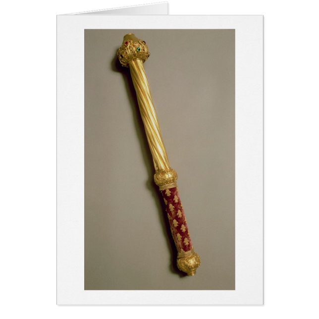 Cartão O Baton de Guillaume de Roquemont, 1384 (ouro, v (Frente)