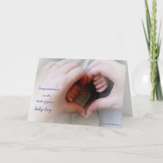 Cartão O bebê da mãe do bebé do © P Wherrell entrega o