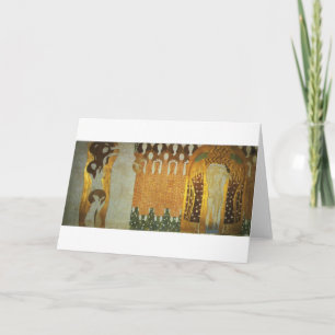 Cartão O Beethoven Frieze: O desejo de felicidade Fi