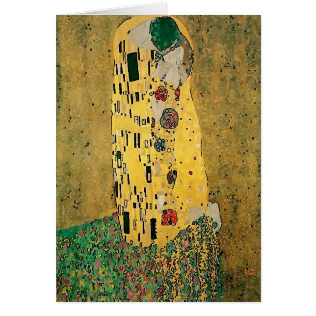 Cartão O Beijo Abstrato 2 (Frente)