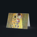 Cartão O Beijo de Gustav Klimt, Vintage Art Nouveau<br><div class="desc">O Beijo (Der Kuss) (1907/08) de Gustav Klimt é provavelmente a sua obra mais famosa. Klimt iniciou o seu trabalho em 1907 e é o ponto alto do seu chamado "Período Ouro". O Beijo é uma vintage Era Vitoriana Simbiolismo belo amor pela arte e pintura romântica apresentando um casal romântico...</div>