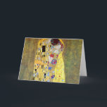Cartão O Beijo de Gustav Klimt, Vintage Art Nouveau<br><div class="desc">O Beijo (Der Kuss) (1907/08) de Gustav Klimt é provavelmente a sua obra mais famosa. Klimt iniciou o seu trabalho em 1907 e é o ponto alto do seu chamado "Período Ouro". O Beijo é uma vintage Era Vitoriana Simbiolismo belo amor pela arte e pintura romântica apresentando um casal romântico...</div>