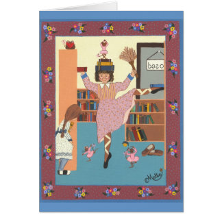 Cartão O bibliotecário da dança