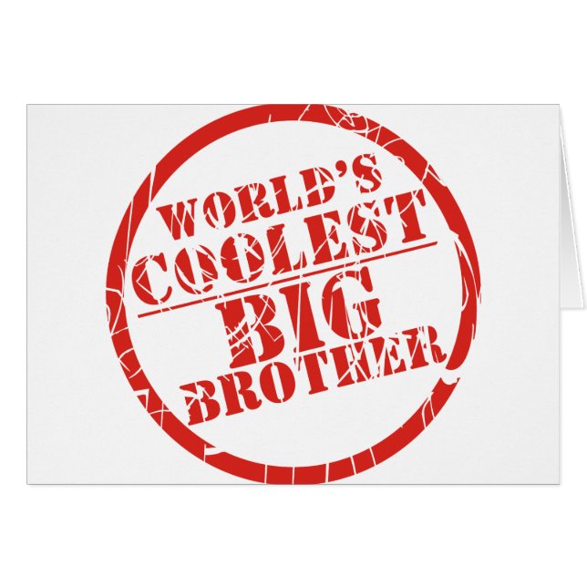 Cartão O big brother o mais fresco do mundo (Frente Horizontal)