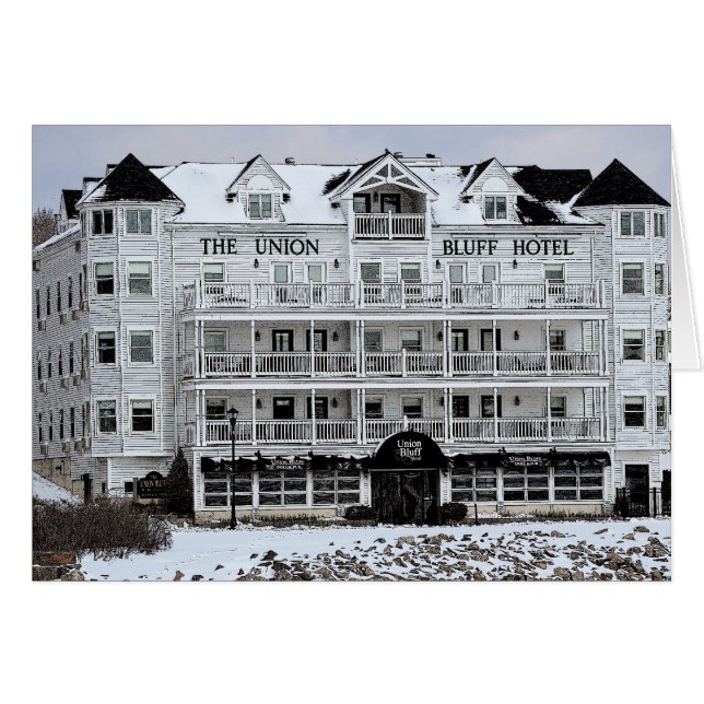 Cartão O blefe da união - praia de York, Maine (Frente Horizontal)