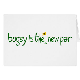 Cartão O Bogey é a paridade nova