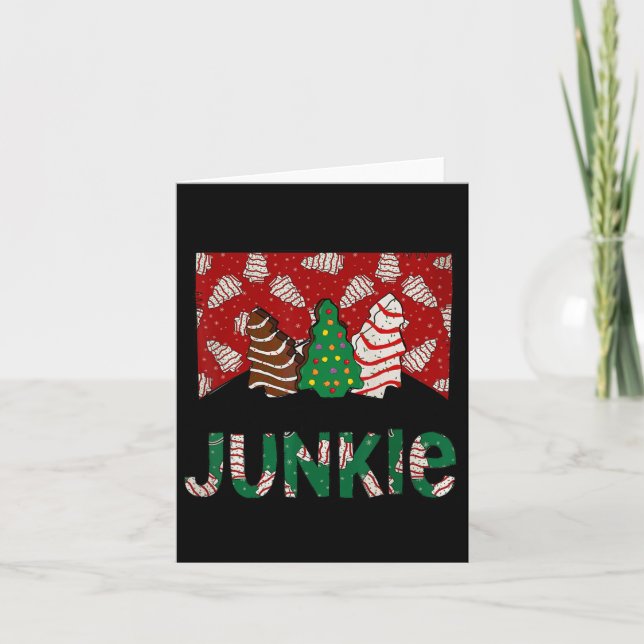 Cartão O Bolo De Árvore De Natal Divertido Junkie Tis A É (Frente)