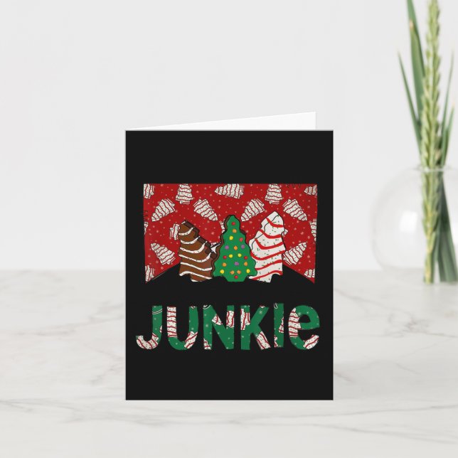 Cartão O Bolo De Árvore De Natal Divertido Junkie Tis A É (Frente)