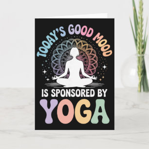Cartão O Bom Humor de Hoje é Patrocinado Pelo Yoga _3