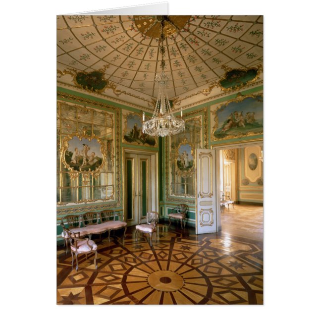 Cartão O Boudoir da rainha, 1774-86 (Frente)