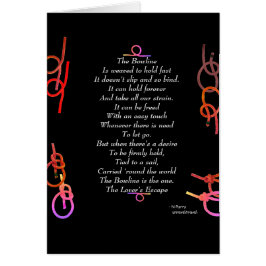 Cartão O Bowline - o escape do amante