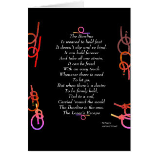 Cartão O Bowline - o escape do amante