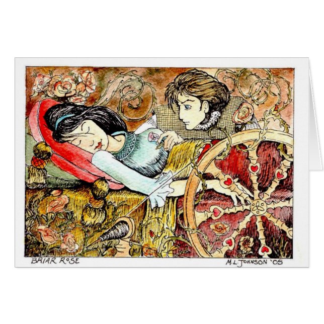 Cartão o briar aumentou (Frente Horizontal)