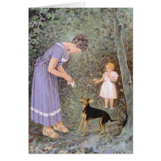 Cartão O Cachorro Ganancioso de Guido Marzulli, Realismo (Frente)