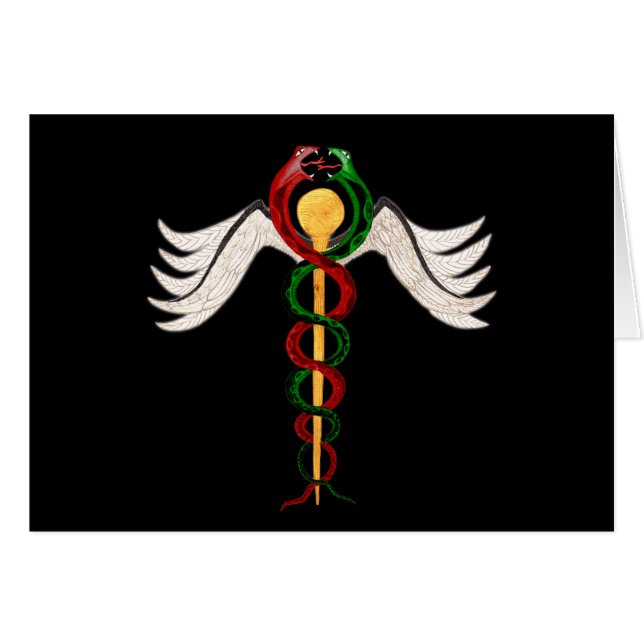 Cartão O Caduceus (Frente Horizontal)