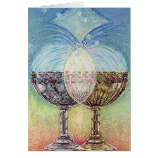 Cartão O cálice dobro (Frente)