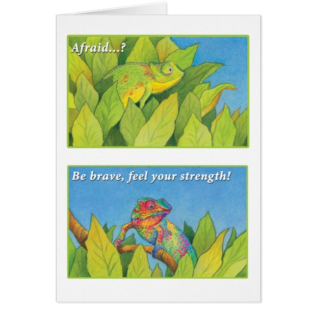 Cartão O camaleão - 2 1:7 de Timothy (Frente)