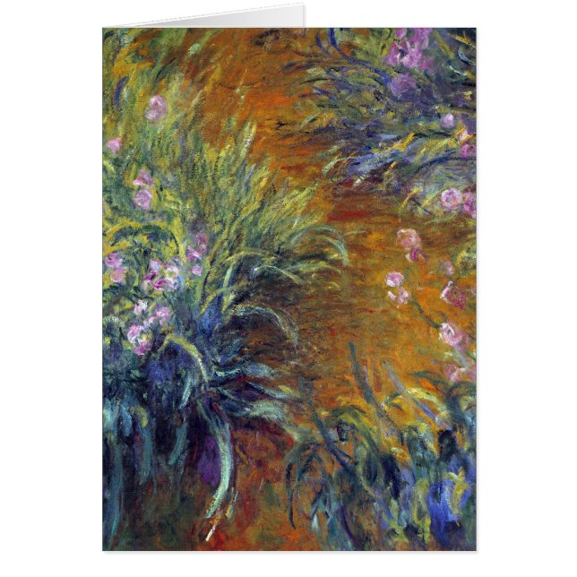 Cartão O Caminho Através das Irrisões por Claude Monet (Frente)