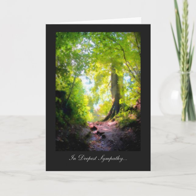 Cartão O caminho parece mais longo.... Em profunda simpat (Frente)