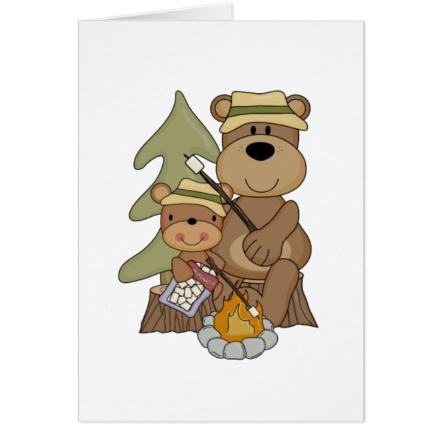 Cartão O camiseta e os presentes da fogueira (Frente)