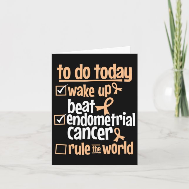 Cartão O Cancer Endometrial do Bebê Divertido O Mundo - S (Frente)