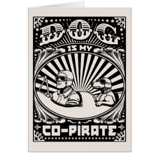 Cartão O cão é meu Co-Pirata