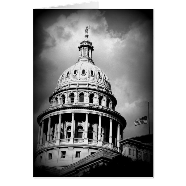 Cartão O Capitólio do estado de Texas (Frente)