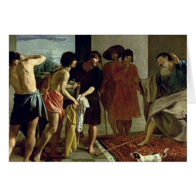 Cartão O casaco de Joseph, 1630 (Frente Horizontal)