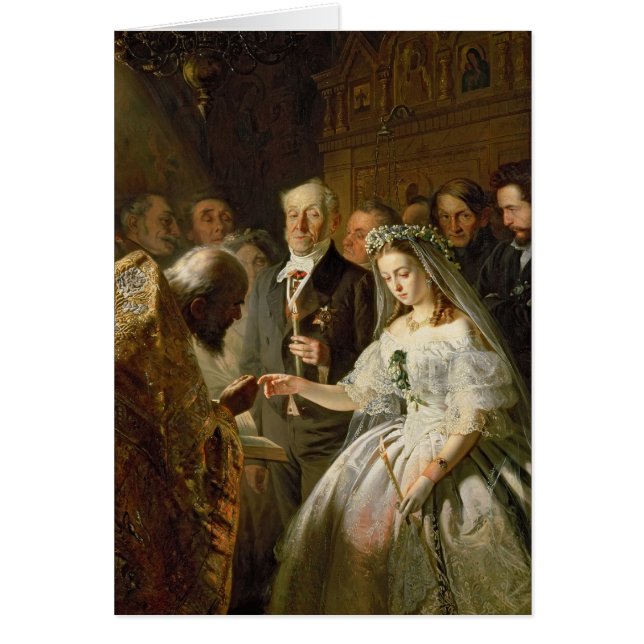 Cartão O casamento arranjado, 1862 (Frente)