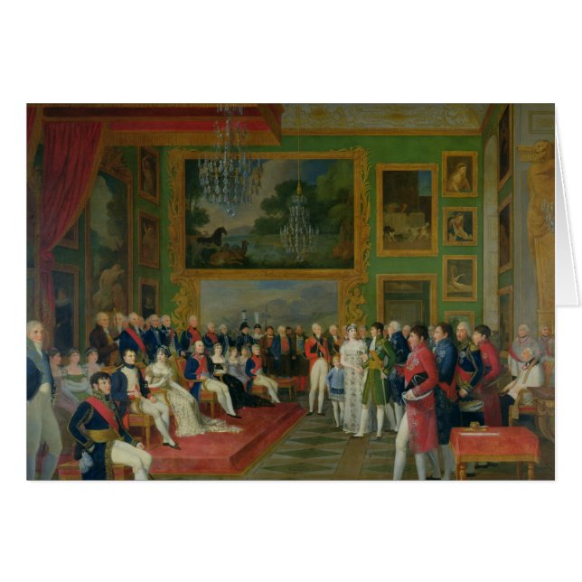 Cartão O casamento de Eugene de Beauharnais (Frente Horizontal)