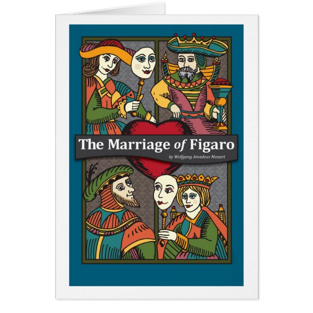 Cartão O Casamento de Figaro, Ópera (Frente)