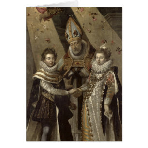 Cartão O casamento de Louis XIII