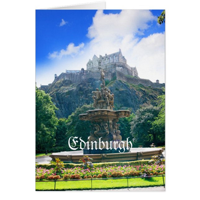 Cartão O castelo de Edimburgo personaliza o produto (Frente)