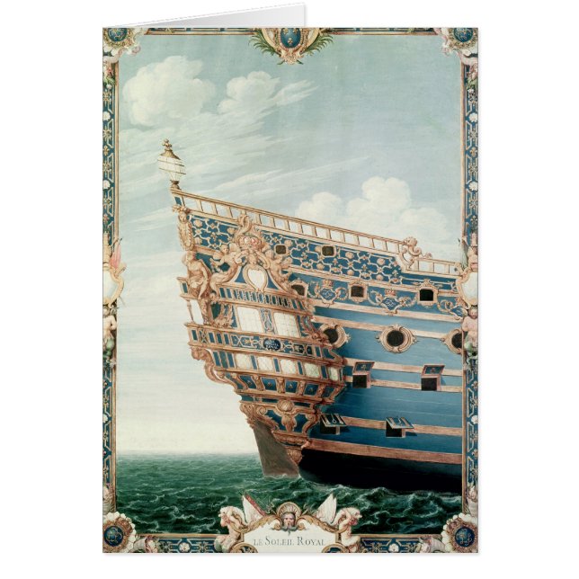 Cartão O castelo de "Le Soleil Royal" (Frente)