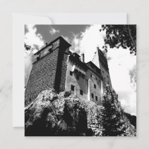 Cartão O castelo Romania de Dracula do farelo