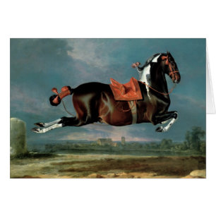Cartão O cavalo "Cehero" do animal malhado que eleva