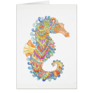 Cartão O cavalo marinho comemora o carnaval