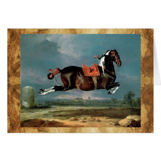 Cartão O Cavalo Piebaldo "Ceheroína" (Frente Horizontal)