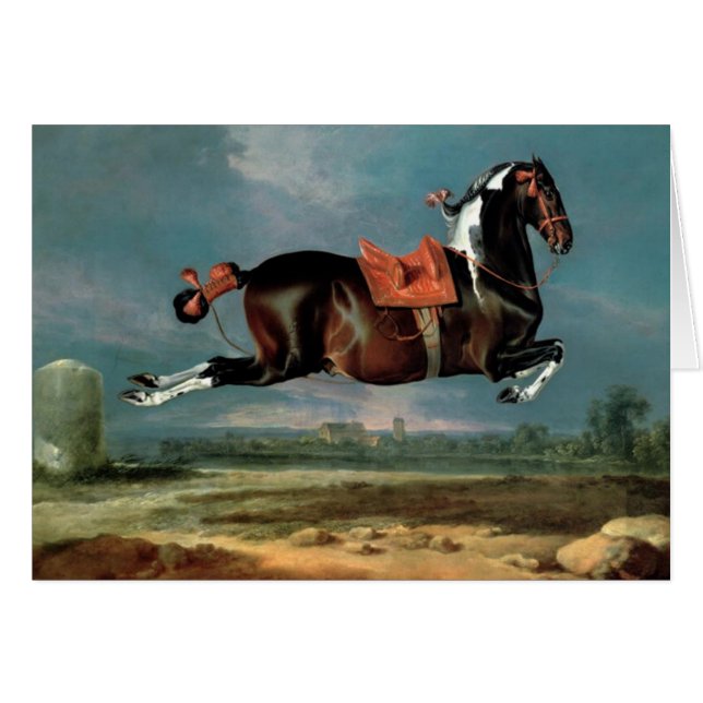 Cartão O Cavalo Piebaldo "Ceheroína" (Frente Horizontal)